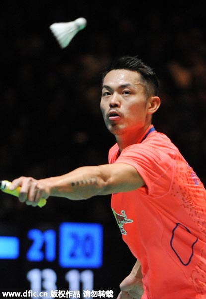 Lin loses for 1st time to Chen in All-England Open semis