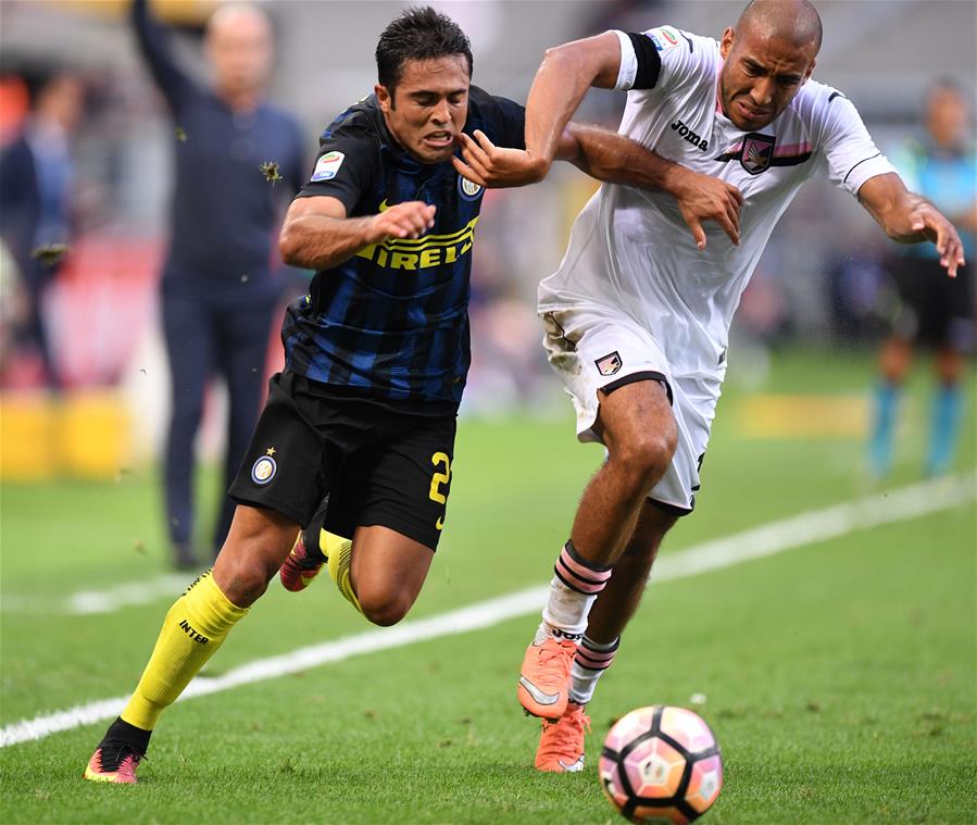 Inter Milan draws 1-1 with Palermo during Italian Serie A