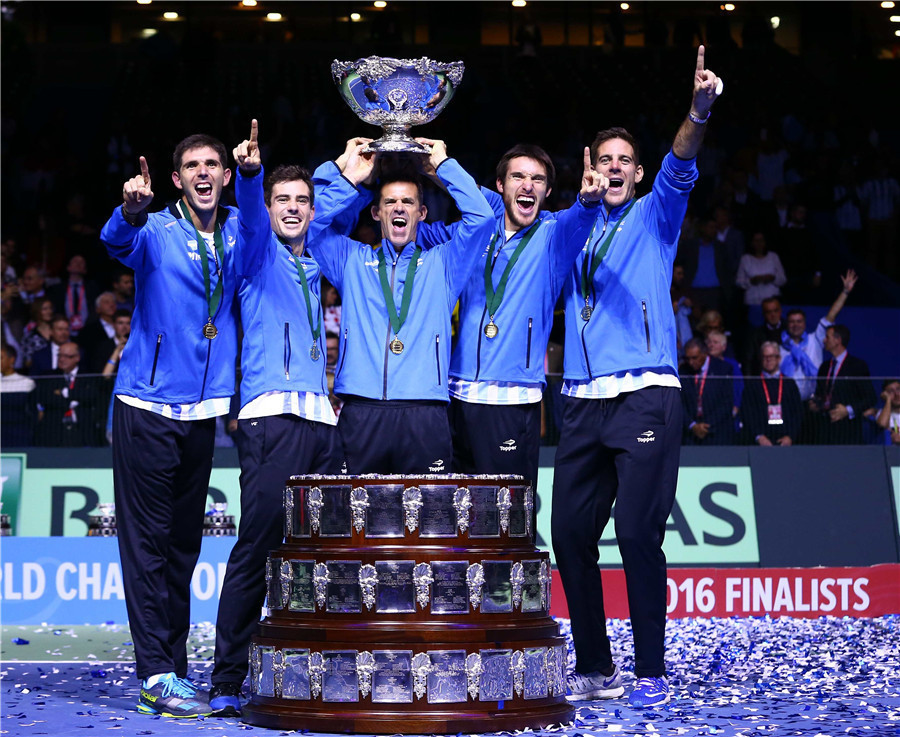 Argentina beats Croatia to claim 1st Davis Cup title