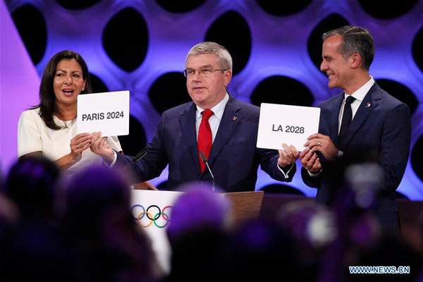 IOC awards Paris 2024 Olympics, LA 2028 Olympics