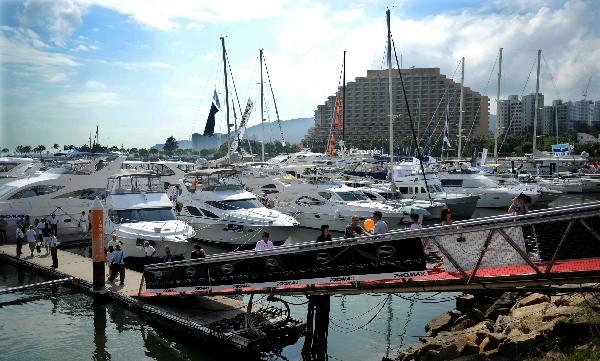 Yacht exhibition opens in HK