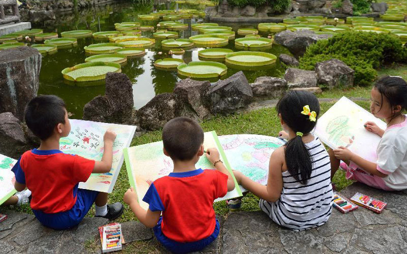 Aquatic plants exhibition attracts visitors in Taipei