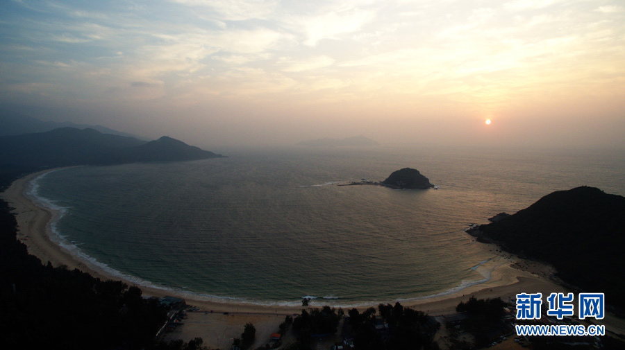 Aerial photos of first ray of sunshine in 2016