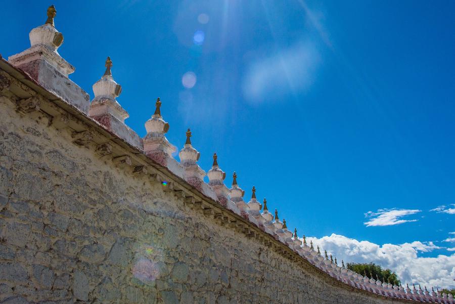 Sanyai Monastery in Zhanang county, China's Tibet