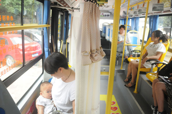 Buses offer private space for breastfeeding