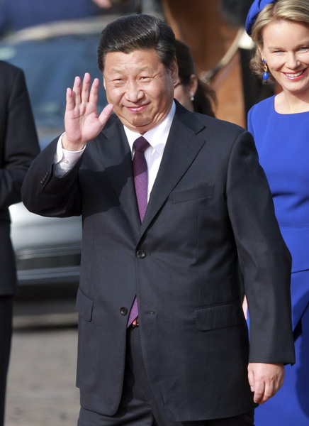 President Xi pledges to bolster ties with Belgium, EU