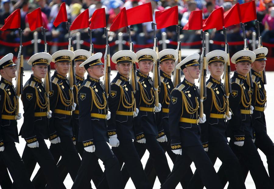 Foreign troops attend V-Day parade