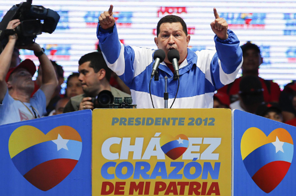 Chavez attends campaign rally