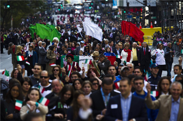 New Yorkers celebrates Columbus Day