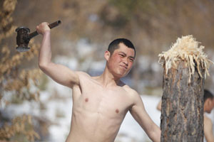 Russian soldiers in training