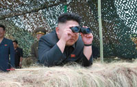 DPRK top leader guides rocket firing drill