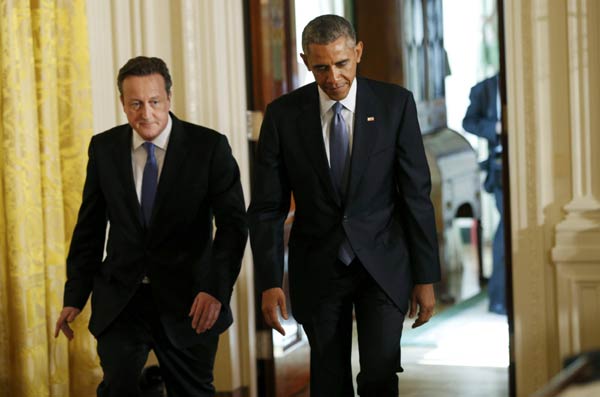 Obama, Cameron pledge to help seek justice for Paris attacks