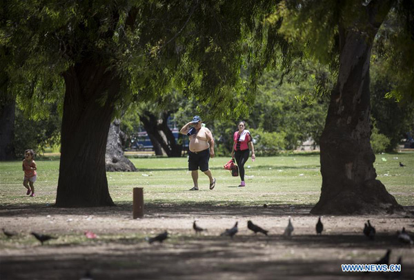 Argentina issues orange alert for heat wave