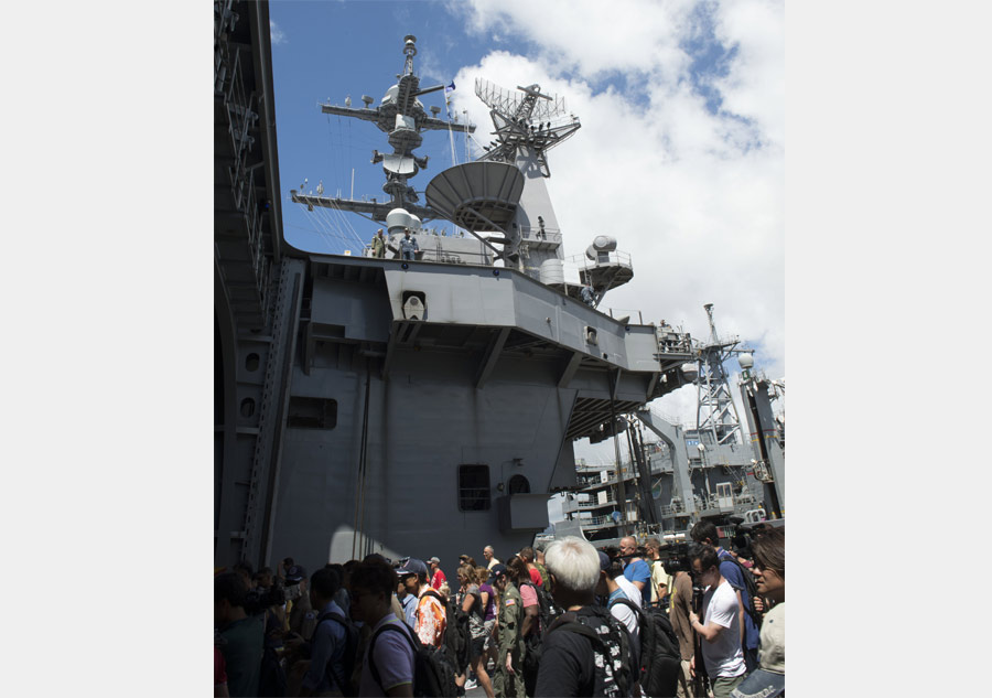 Chinese navy fleet joins RIMPAC 2016 open day