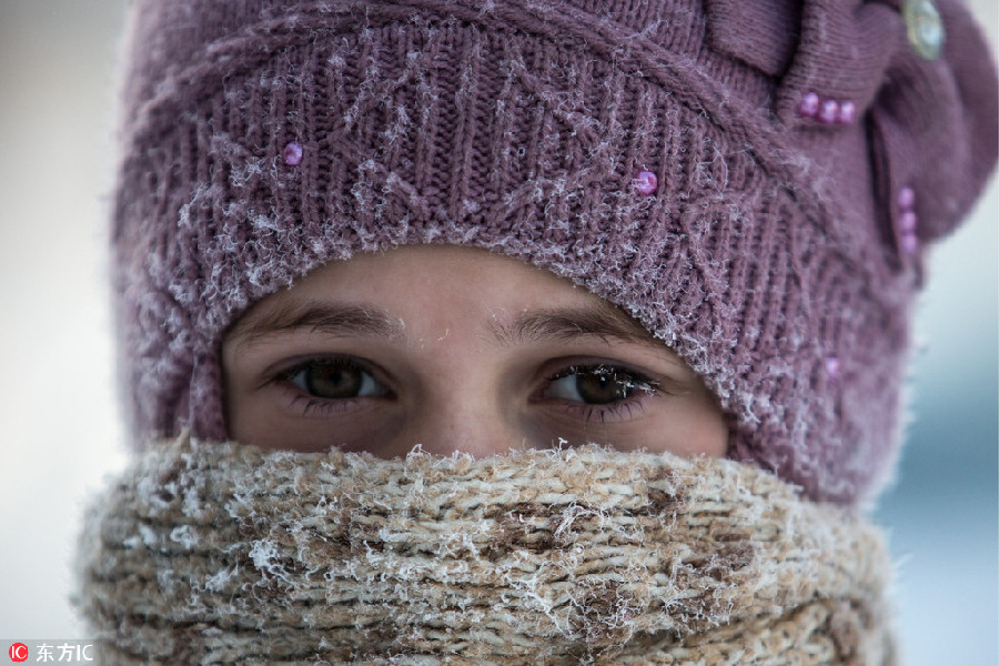 Icy winter of Siberia hits record low temperature