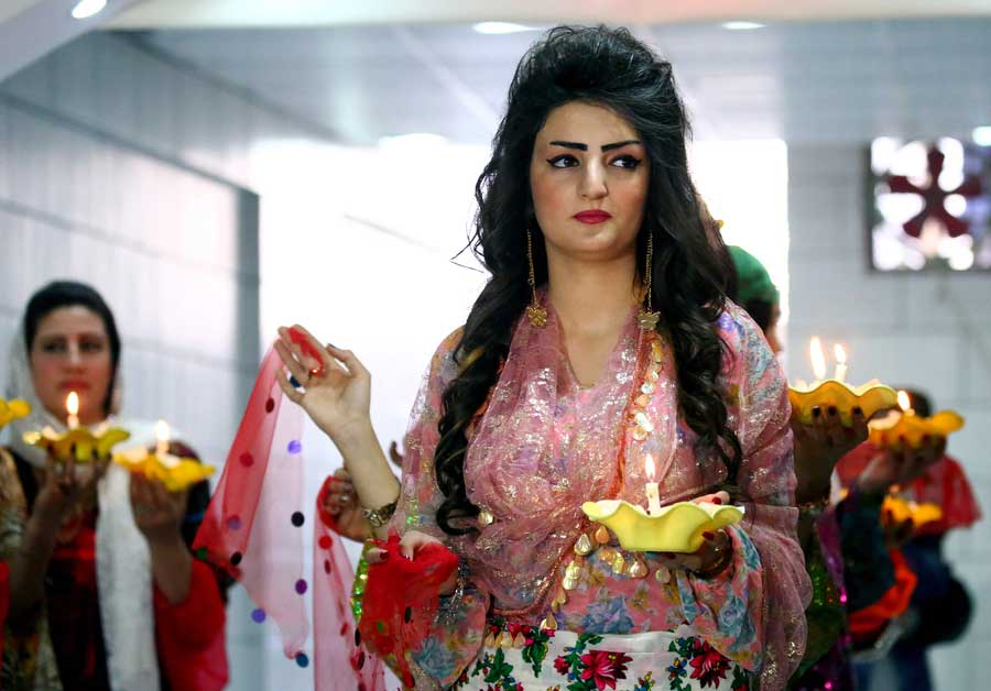 Kurdish women show exotic beauty in traditional attire