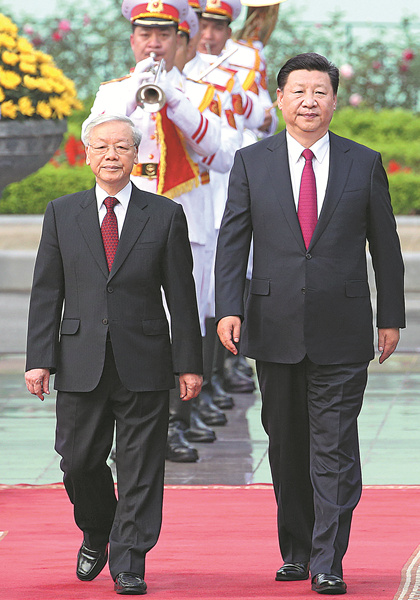 Xi advances ties with Vietnam